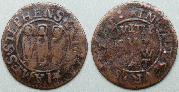 Giltspur Street, James Stephens farthing